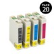  PACK 20 CARTUCHOS GENÉRICOS ZP-EPSON T711 + T712 + T713 + T714