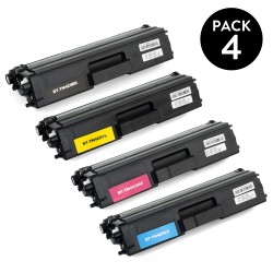 PACK DE 4 TÓNERES GENÉRICOS ZP-Brother TN423BK, TN423C, TN423M, TN423Y