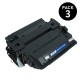 PACK DE 3 TONER GENÉRICOS ZP-HP CE255X