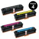 PACK DE 4 TÓNERES GENÉRICOS ZP-HP CE400X CE401A CE402A CE403A