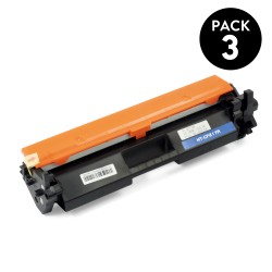 PACK DE 3 TÓNERES GENÉRICOS ZP-HP TCF217A