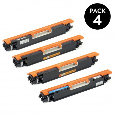 PACK DE 4 TÓNERES GENÉRICOS ZP-HP CF350A, CF351A, CF352A, CF353A