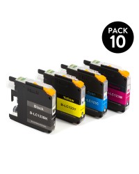 PACK 10 GENERIC INK CARTRIDGES ZP-BROTHER LC-123